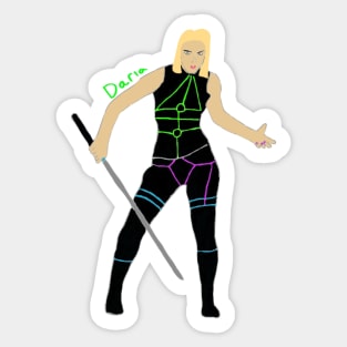 Darla BtVS Futuristic AU Sticker